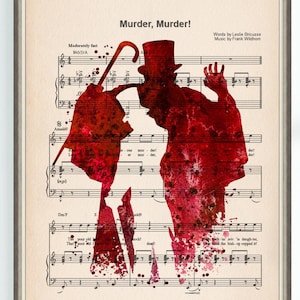 Jekyll e Hyde Pôster Assassinato Assassinato Partitura Musical High School Musical Presente Para Imprimir Download Digital Instantâneo