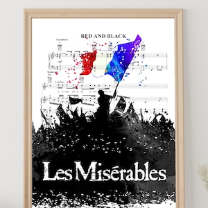 Les Misérables Musical Home Poster High School Musical Art Print Instant Digital Download