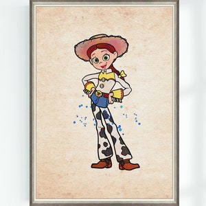 Toy Story Poster Jessie Art Print Nursery Printable Baby Room Decor Instant Digital Download