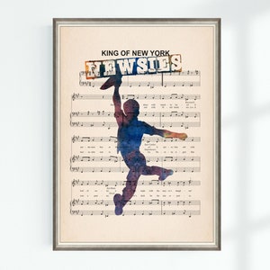 Póster original del musical Rey de Nueva York de Newsies Partitura de la escuela secundaria Impresión artística Descarga digital instantánea
