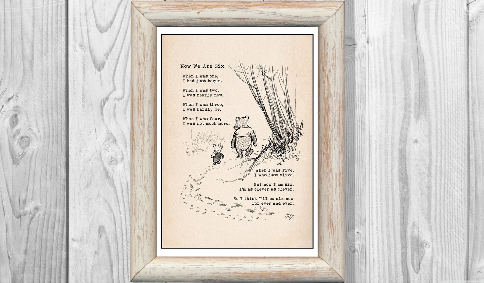 Now We Are Six A. A. Milne Poems When I Was One I Had Just - Etsy
