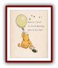 What if I fall? Oh, but my darling what if you fly?... Winnie the Pooh Quote Poster Vintage Wall Art Decor Nursery Print 2178 product logo