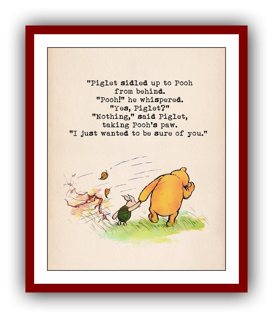 poohページ Piglet Sidled up to Pooh From Behind..i Just Wanted to Be Sure of