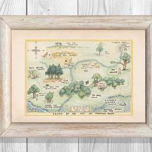 Winnie the Pooh Wood Map Two-Sided Dashboard for use with Happy Planner Winnie the Pooh Wood Map Two-Sided Dashboard for use with Happy Planner