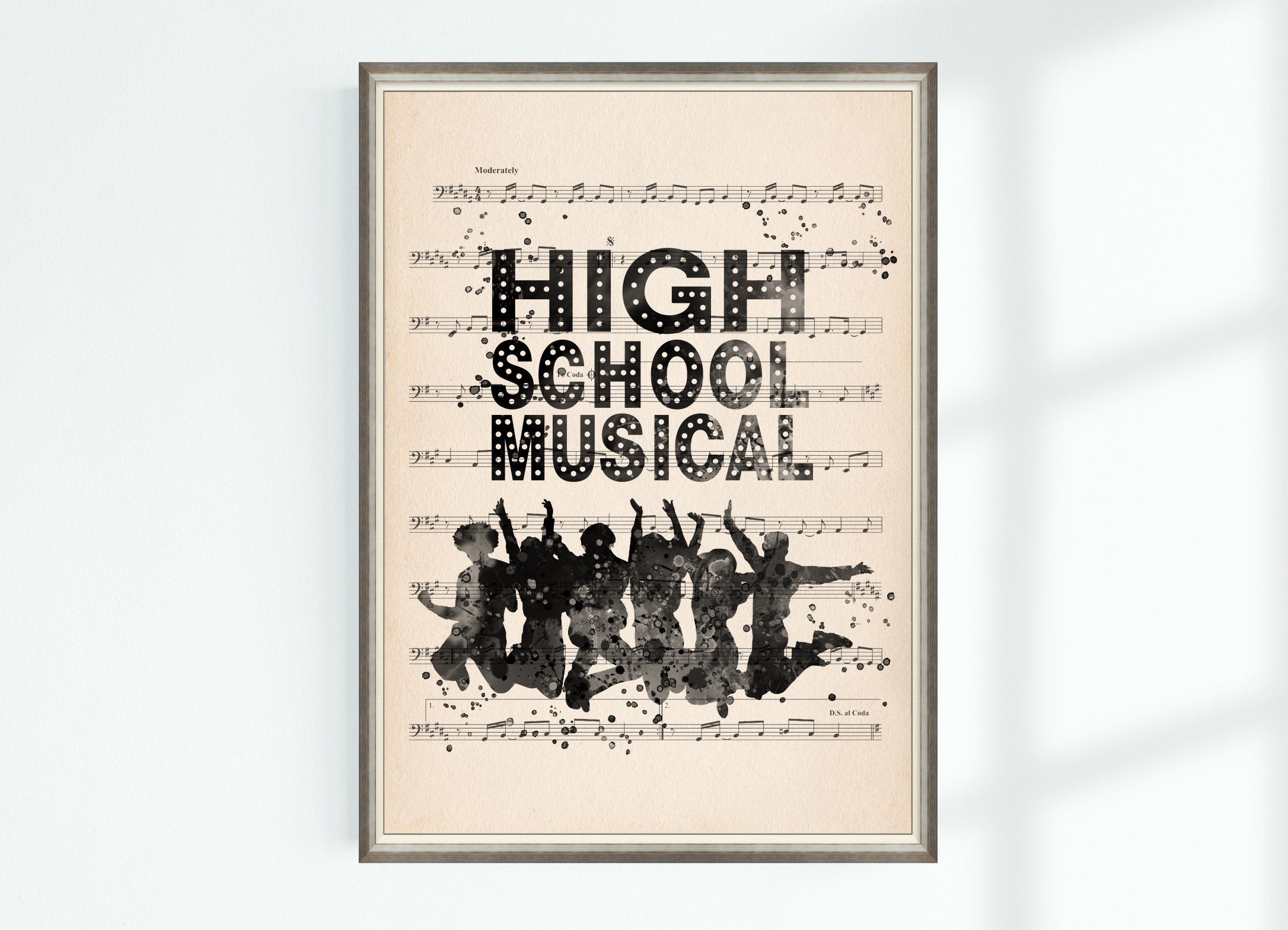 High School Musical Original Poster High School Art Print Nursery Instant  Digital Download - Etsy, image size:2172x1569