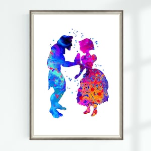 Tarzan and Jane Poster Kids Art Printable Nursery Instant Digital Download