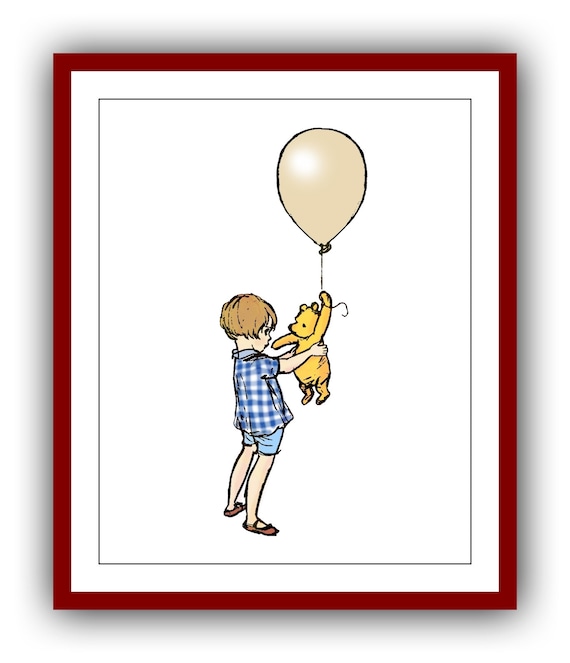 クリストファー ロビン 風船に乗ったくまのプーさん くまのプーさん