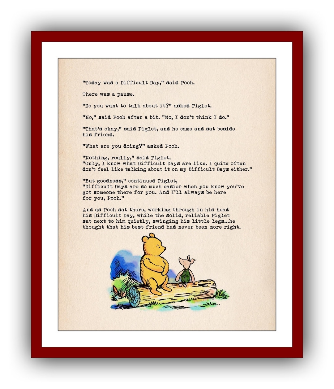 Today Was A Difficult Day Said Pooh