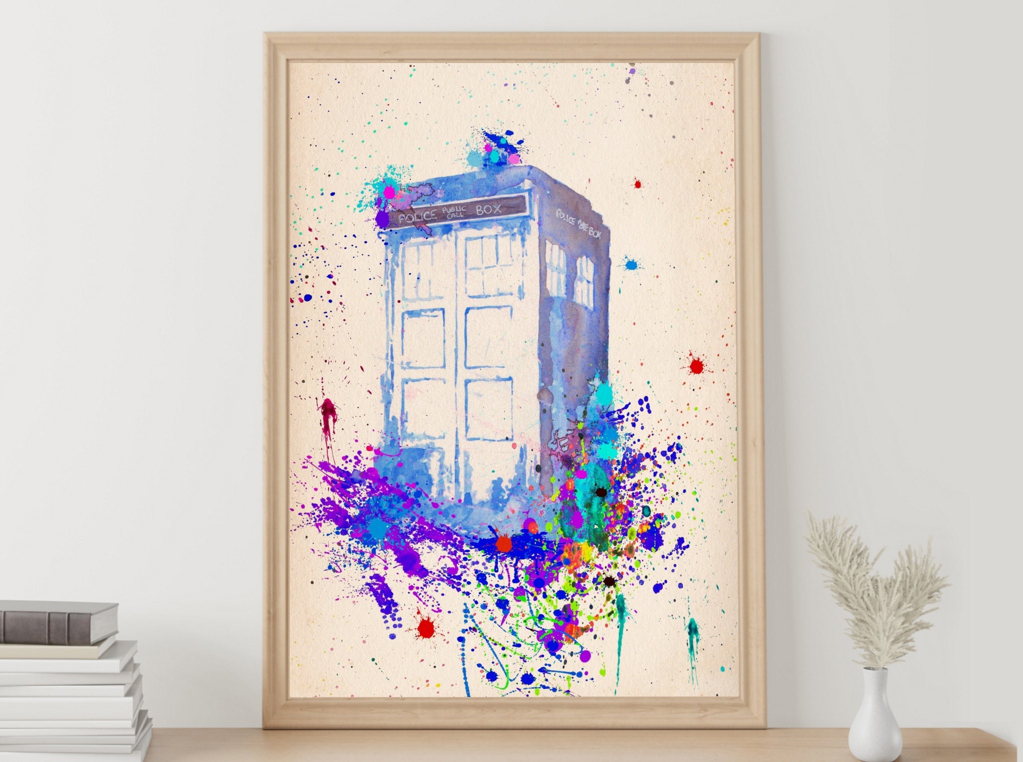 Doctor Who Poster Tardis Art Print Nursery Home Art Wall Decor Poster ...