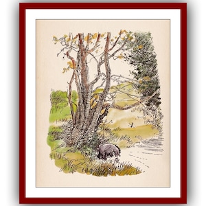 Eeyore Winnie the Pooh Poster Farbe Vintage Classic Poster Kinderzimmer Druck Sofortiger digitaler Download