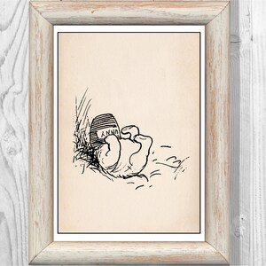 Winnie the Pooh Vintage Classic Poster Nursery Print Instant Digital Download