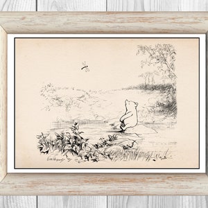 Winnie the Pooh Vintage Classic Poster Nursery Print Instant Digital Download
