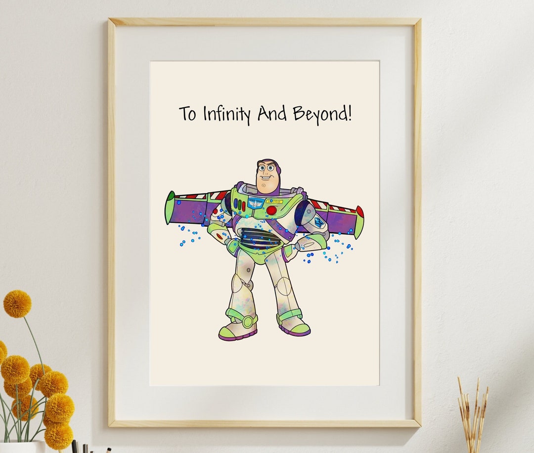 Toy Story Quote Poster to Infinity and Beyond!...wall Art Nursery Print ...
