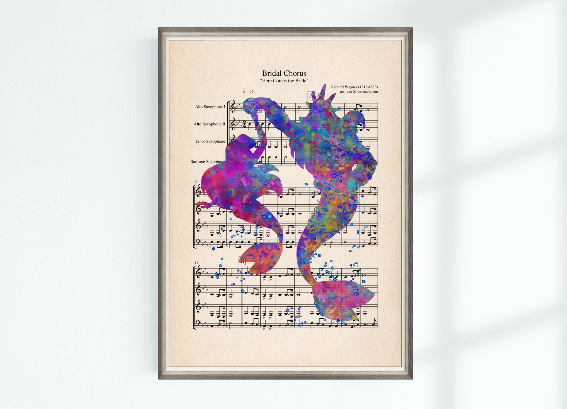 Bride March Wedding Gift Ariel and Triton Musical Original Poster Instant Digital Download
