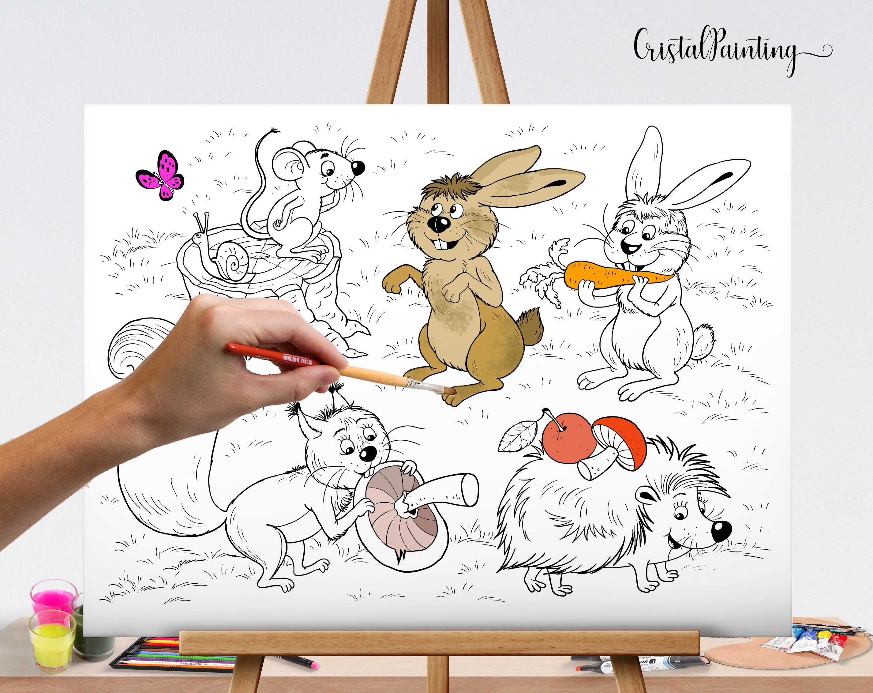 Kinderzimmer Bilder Kinderbild Malvorlage Ausmalen für Kinder | Etsy