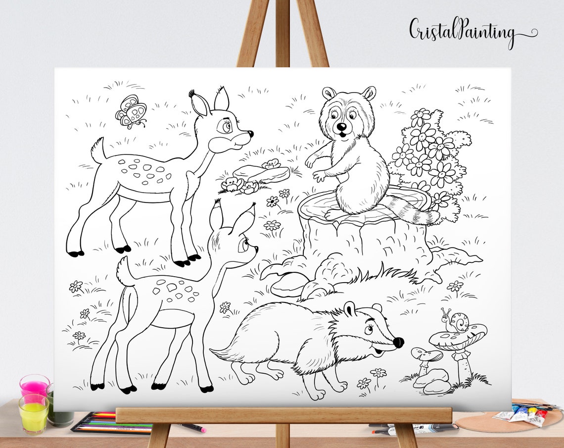 Kinderzimmer Bilder Kinderbild Malvorlage Ausmalen für Kinder | Etsy