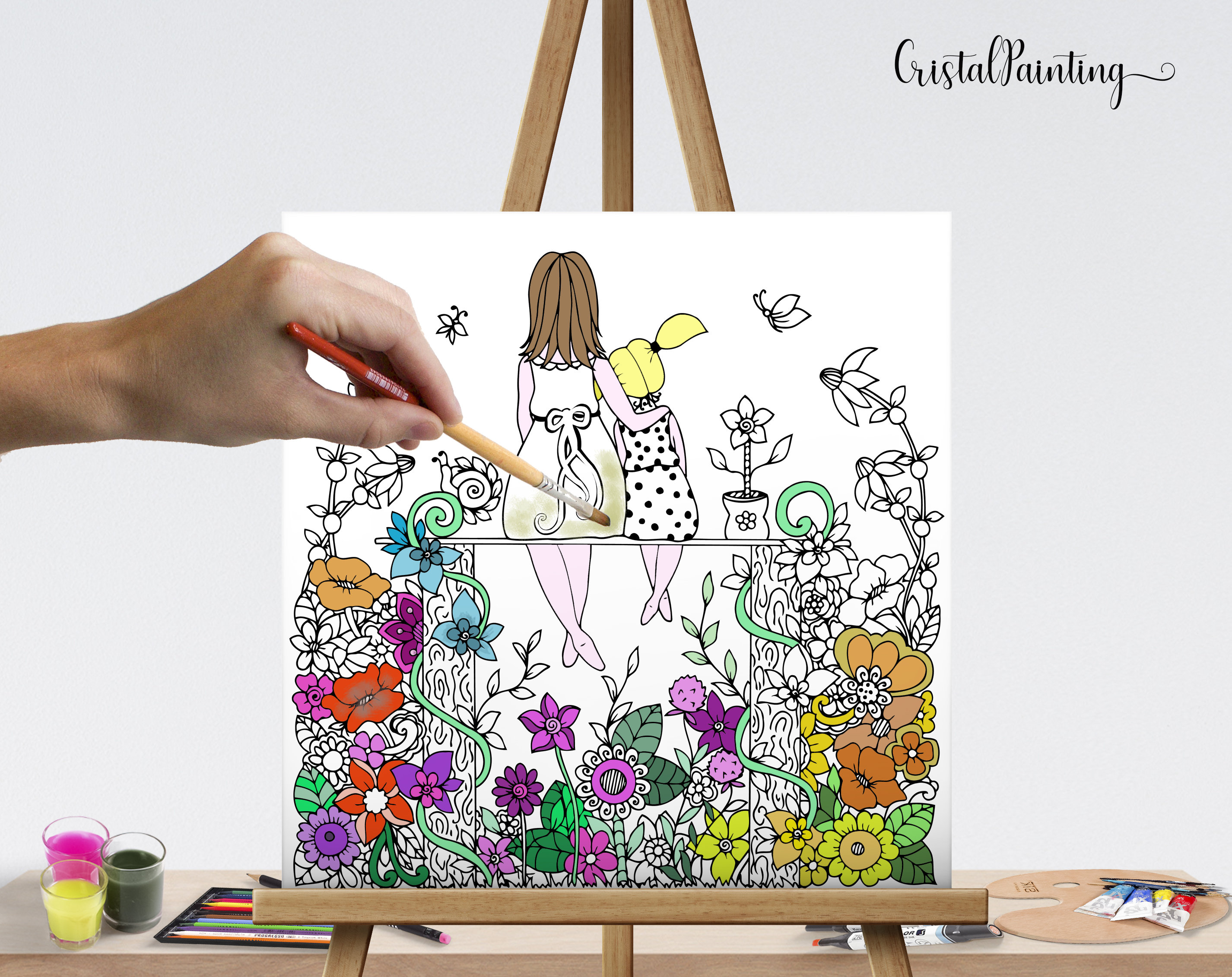 Kinderzimmer Bilder Kinderbild Malvorlage Ausmalen für Kinder | Etsy