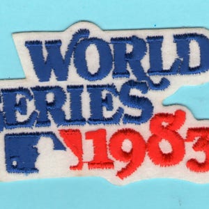 World Series 1983 MLB Baseball Red White Blue  Old School Patch - Vintage