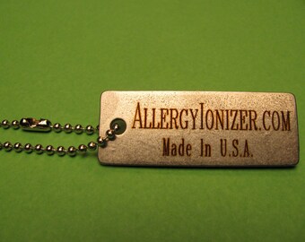 Allergy Ionizer 2" Tag -Natural Allergy Relief - Increase Healing Energy Device