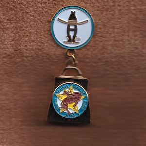 Houston Rodeo HLSR 2014 Annual Bell Lapel Hat Pin Houston Livestock Show and Rodeo