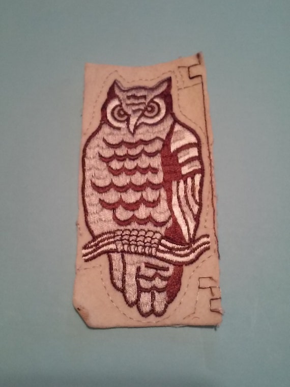 Large Owl Jacket Patch, Applique, Wild Animals, B… - image 1