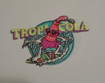 Tropi Cola Patch, Sparkling Cola Champagne Soda, Mexican Soda, Surfing Bottle, Beverage,  Applique, Jacket Patch, Fun Patch - Vintage,