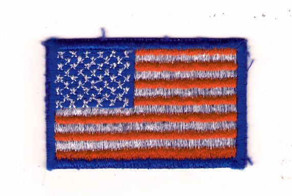 USA Flag United States National Emblem Red White Blue Small | Etsy
