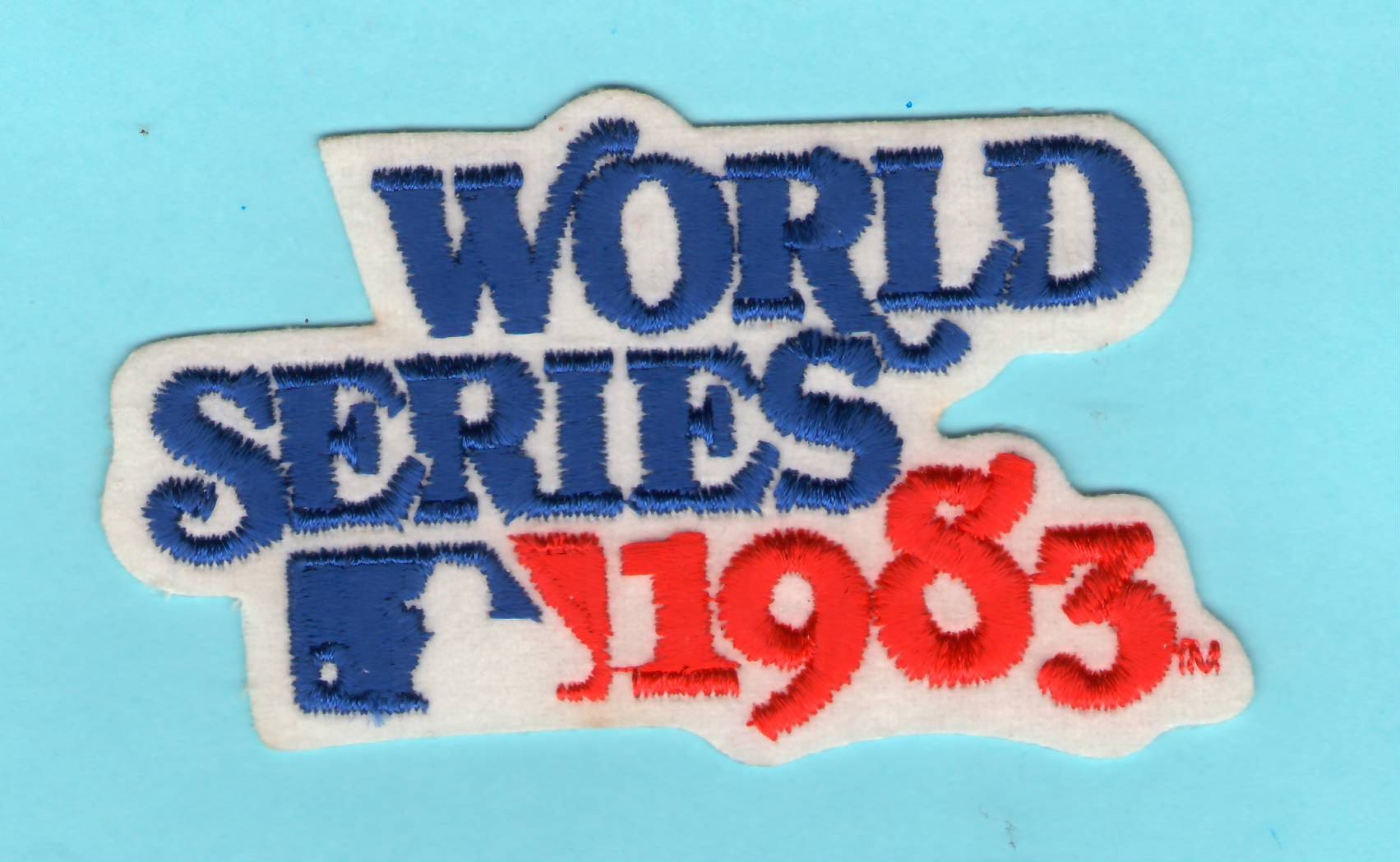 World Series 1983 MLB Baseball Red White Blue Old School Patch 