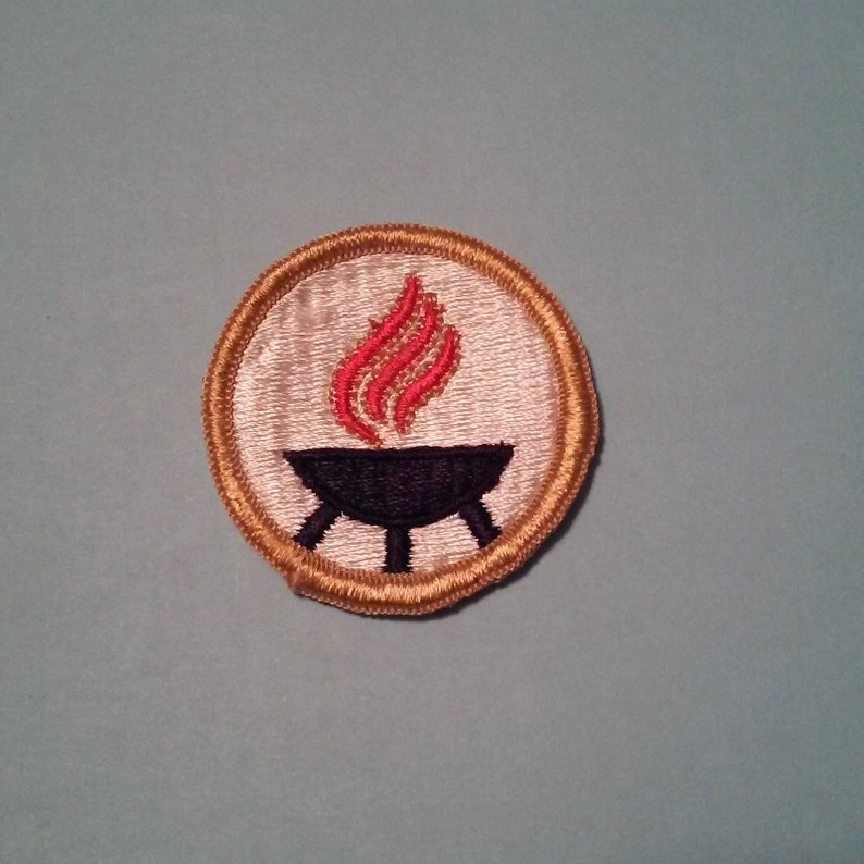 Camp Fire Scouts Camp Fire Girls Fire Pit Old School Patch Etsy