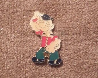 Popeye el hombre marinero, dibujos animados esmaltado la solapa Pin - Vintage