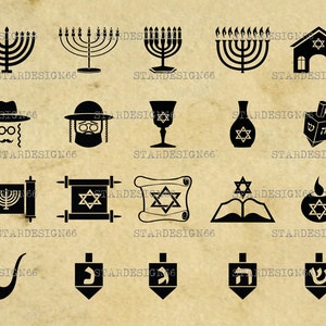 Numérique SVG PNG JPG Hanoucca, ebraismo, festa ebraica, menorah, trottola, pergamene, chiesa, sagoma, vettore, clipart, téléchargement istantaneo