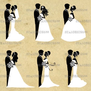 Digital SVG PNG JPG Wedding, vector, clipart, silhouette, instant download