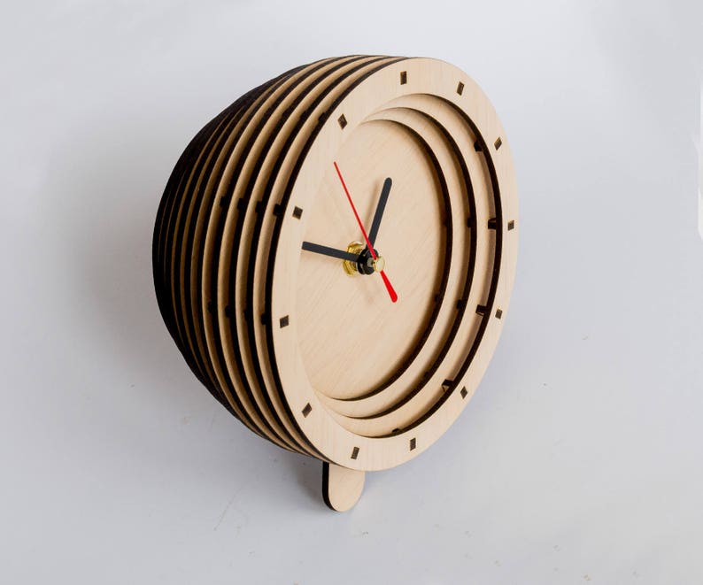 Home decor Oversized clocks Maple clock Long distance clock Etsy