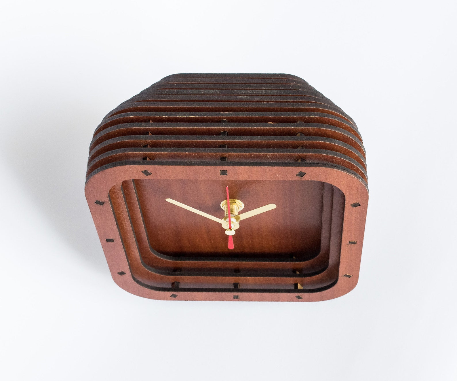 Clock Apple Square Clocks Clock Gift for Mom Gift Clock Unique Gift