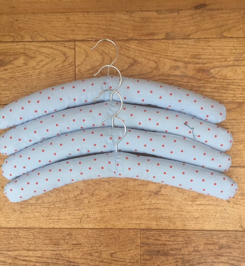 Four luxury padded coat hangers in Cath Kidston fabric Etsy