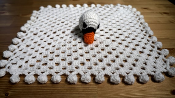 swan baby blanket