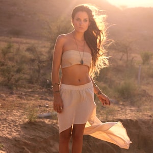 Skirt - organic Jute - front slot
