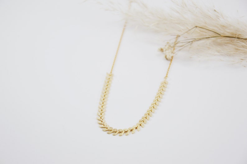 boho spring gold romantic gypsy goldplated chic smart elegant made in france medal charms fish bone cross goldfilled 14k Choker Blake