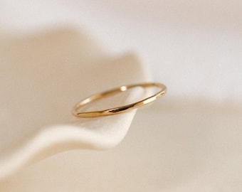 Bague Zigzag Plaquée Or Jaune Avec Cristaux - Taille 53 - 3 Anneaux Empilables - Occasion