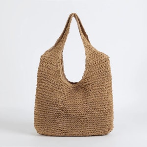 Large Beach bag woven straw bag shoulder Bohemian Bag Ladies Summer Bag Trending 2023 Bag Luxury Tote Travel Bag