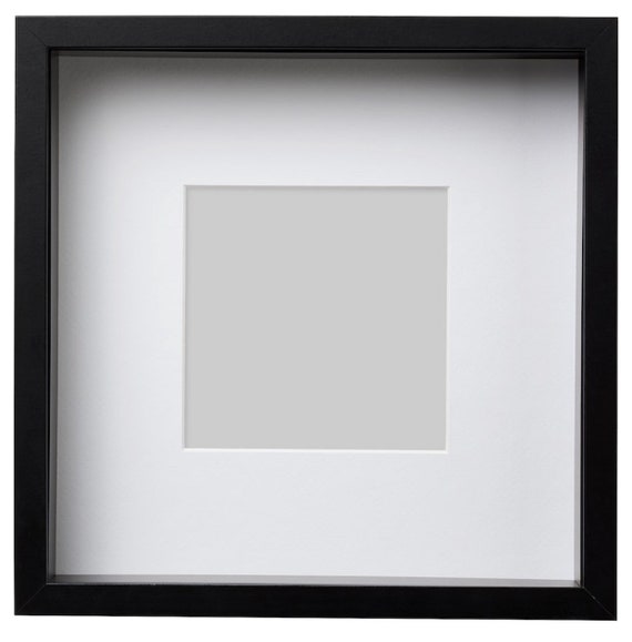 Marco de fotos 3D de 20x20 cm, 2 unidades, marco de fotos profundo para  llenar con placa acrílica, 3 cm de profundidad interior, boletos (blanco