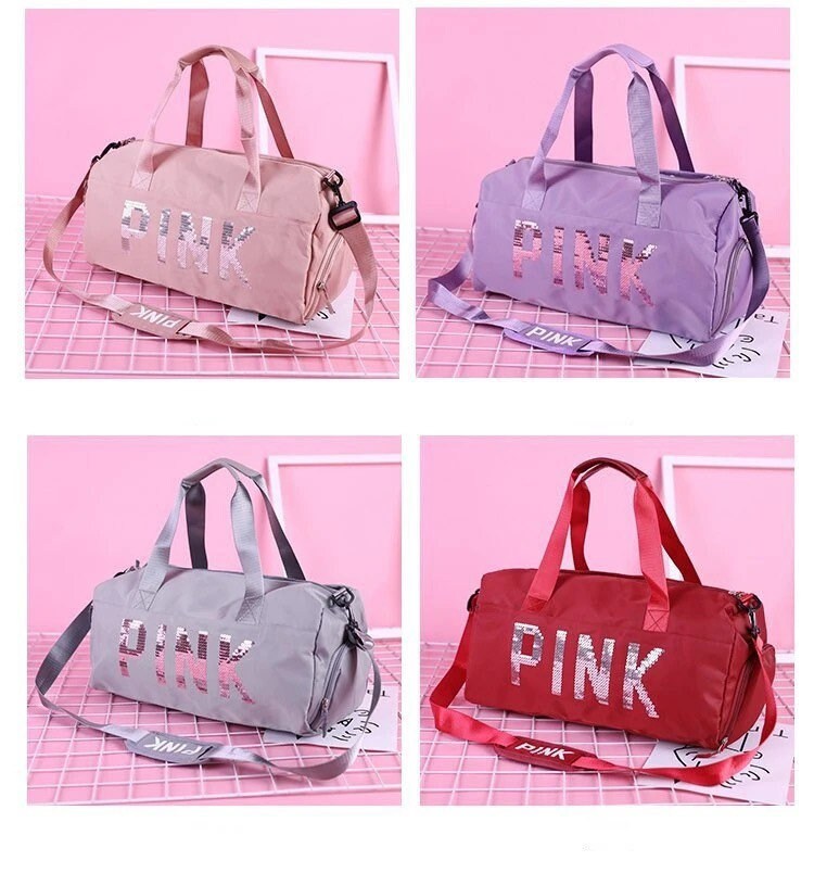 Multifunctional Duffel Bag Gym Bag Hand Luggage Bag for Women Men (Pink) -  Walmart.com