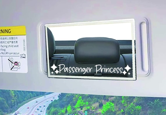 Buy PASSENGER PRINCESS Car Decal Vinyl Sticker Bumper Window Sticker Visor  Mirror. Online in India 
