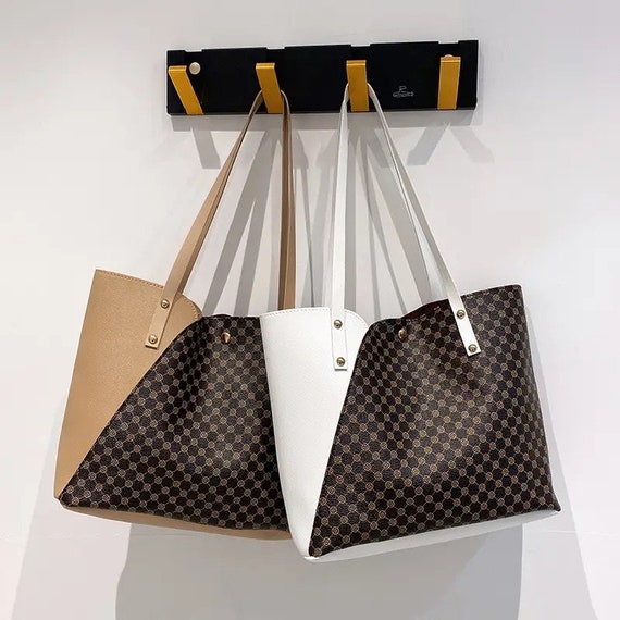 Pastel Two-tone Tote Bag Designer Handbag for Women Daily 