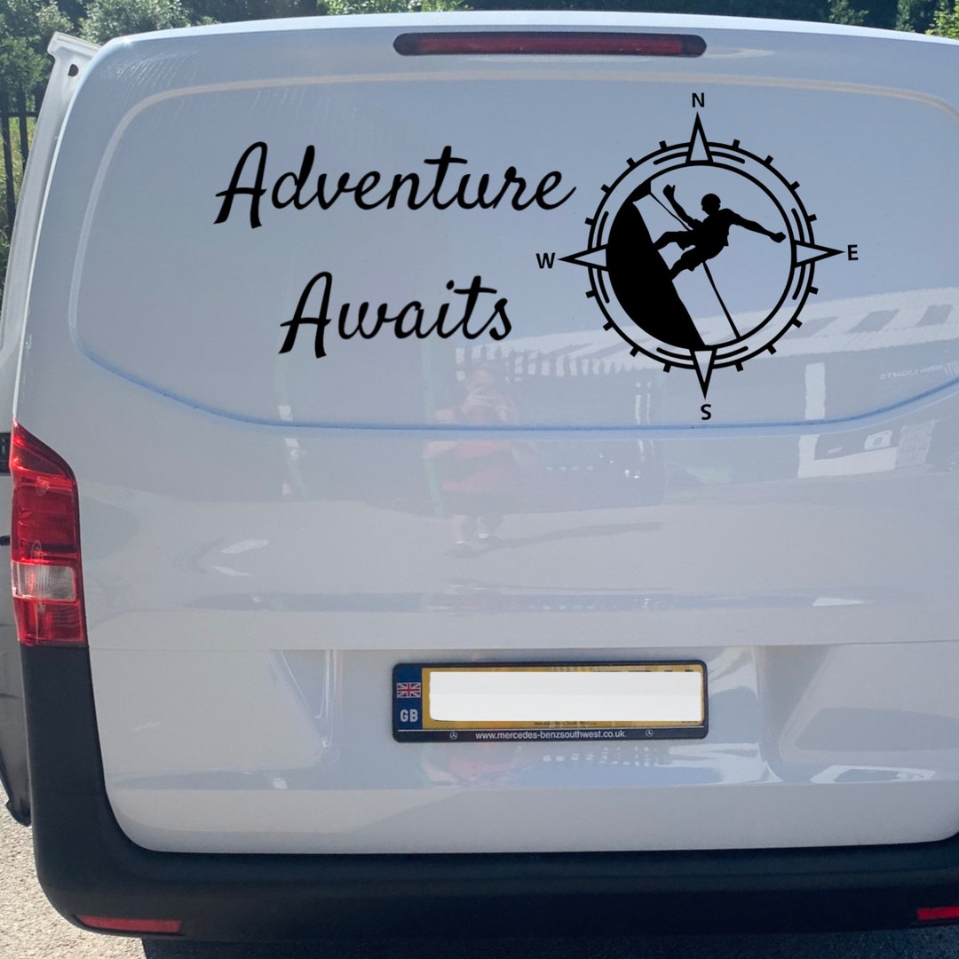 2Pcs Adesivi Montagna Bussola Adesivi Per Cofano,Auto Adesivi - Foto 8