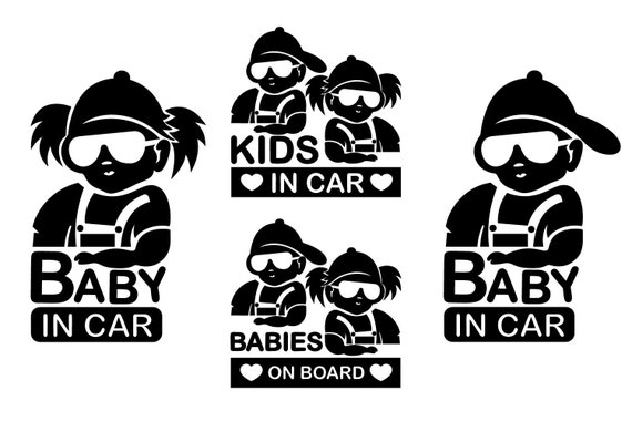 Baby on Board Aufkleber Autoaufkleber Babys an Bord Kinder an Bord