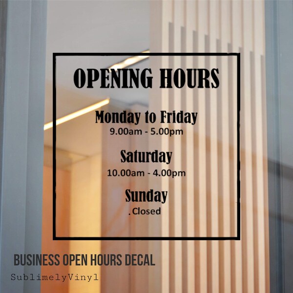 Business Wall Sticker Etsy UK