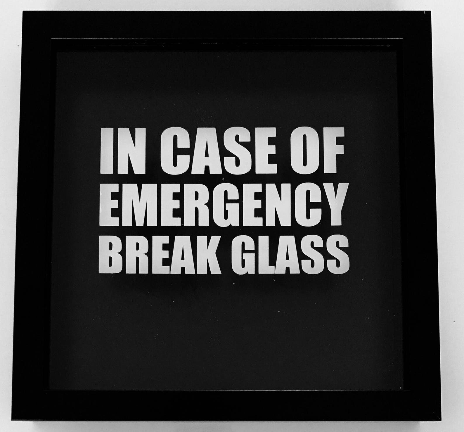 In Case Of Emergency Break Glass Decal Only Novelty Gift Etsy UK