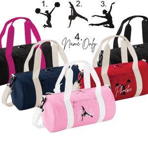 Personalised Barrel Dance Bag Gym Bag Kids WomensMens School Street dance Cheerleaders Bag Ballet boxing kickboxing l sports image 3