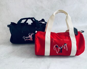 Personalised Barrel Sports Bag| Gym Bag| Kids |Womens| mens| School| Street dance| Cheerleaders Bag | Ballet| Boxing|martial arts| Gymnastic